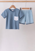 Blue pocket grid set