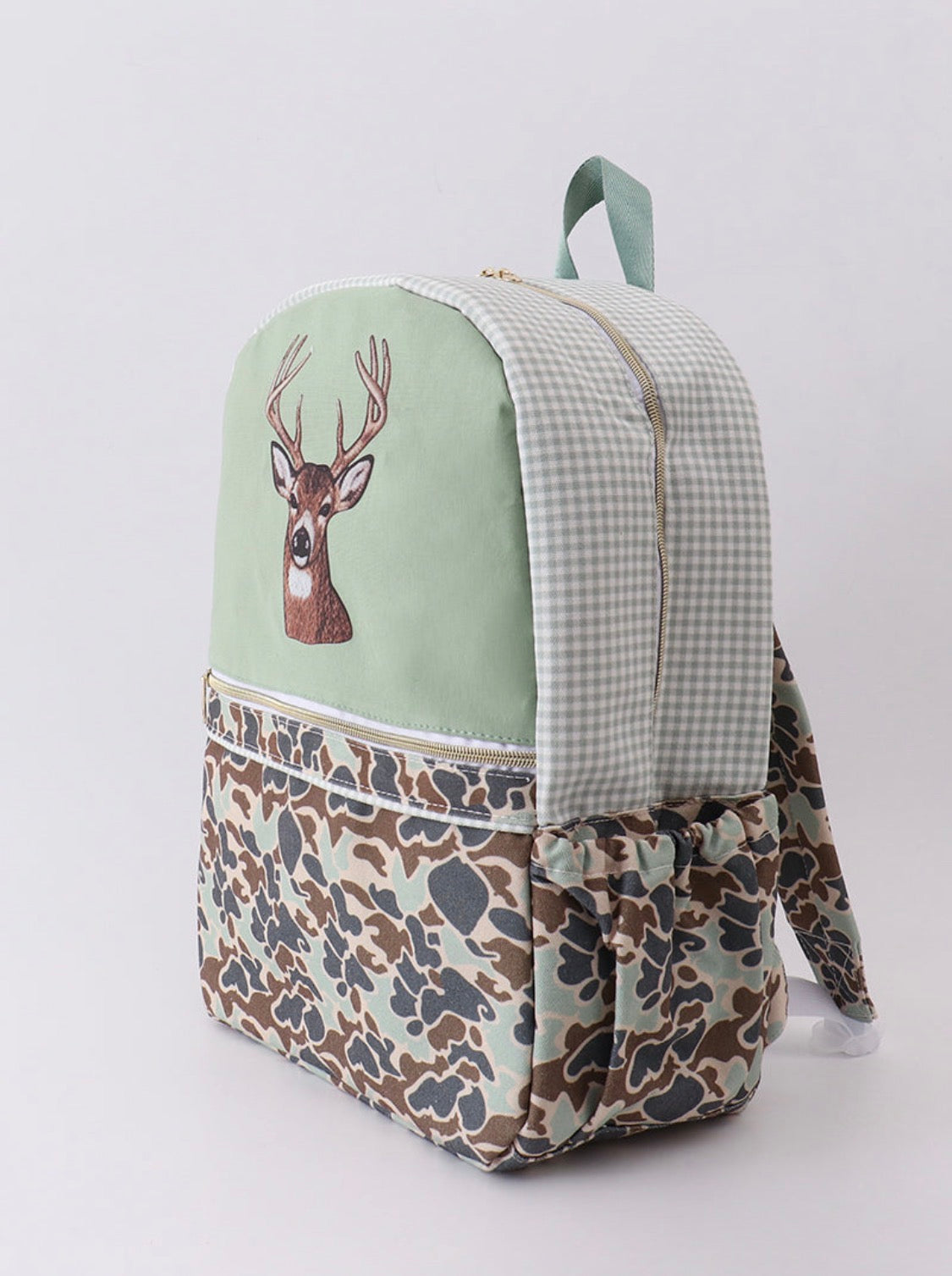 Camouflage deer diaper bag