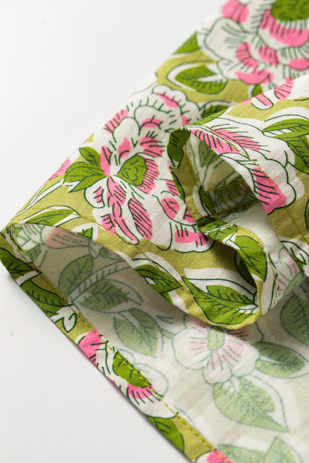 Pink Floral Printed Knot Straps Babydoll Tank Top