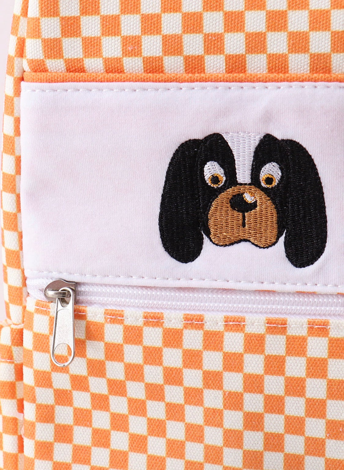 Orange Tennessee checker diaper bag