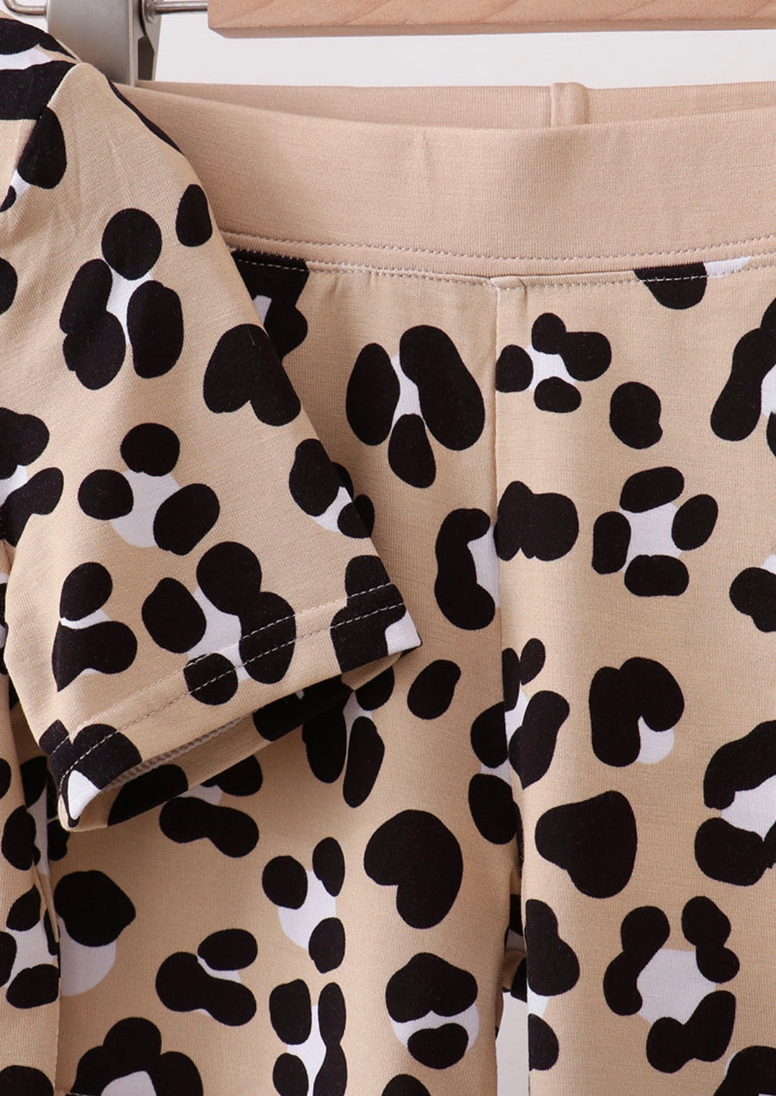 Leopard bamboo pajama set