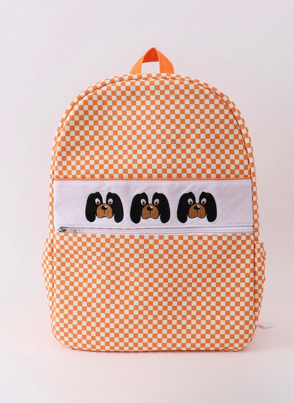 Orange Tennessee checker diaper bag