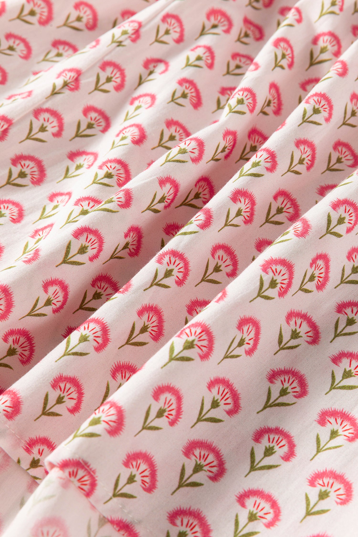 Pink Floral Printed Knot Straps Babydoll Tank Top