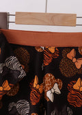 Brown characters bamboo pajamas set