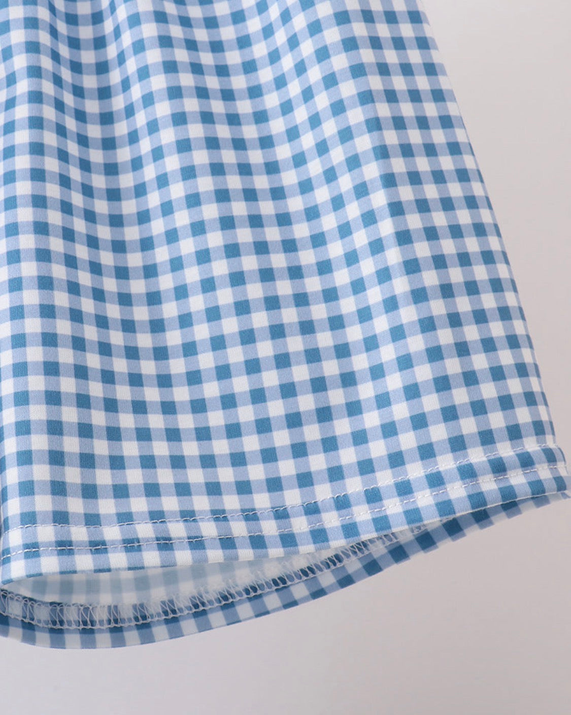 Blue plaid set
