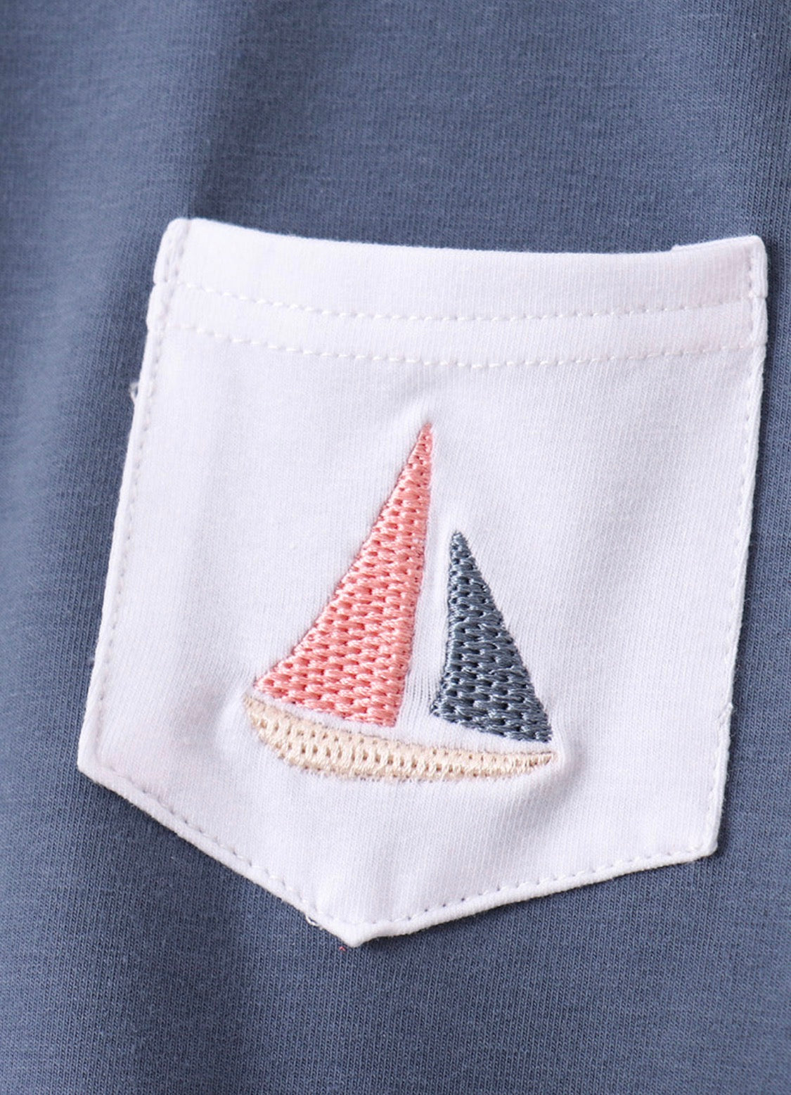 Blue sailboat print set