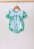 Green house floral bow bubble